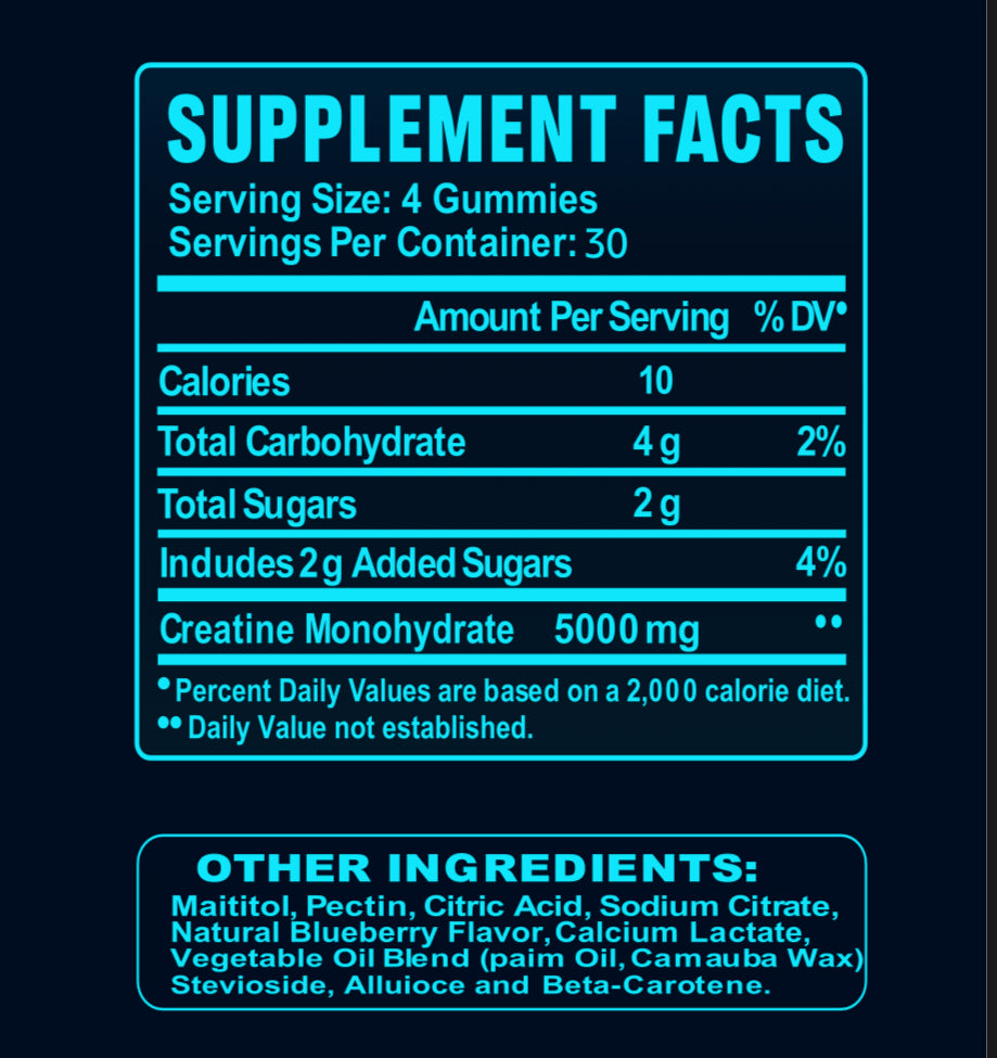 Creatine Gummies (BlueBerry)