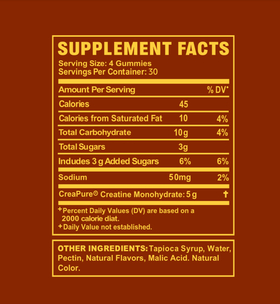 Creatine Gummies (Orange)
