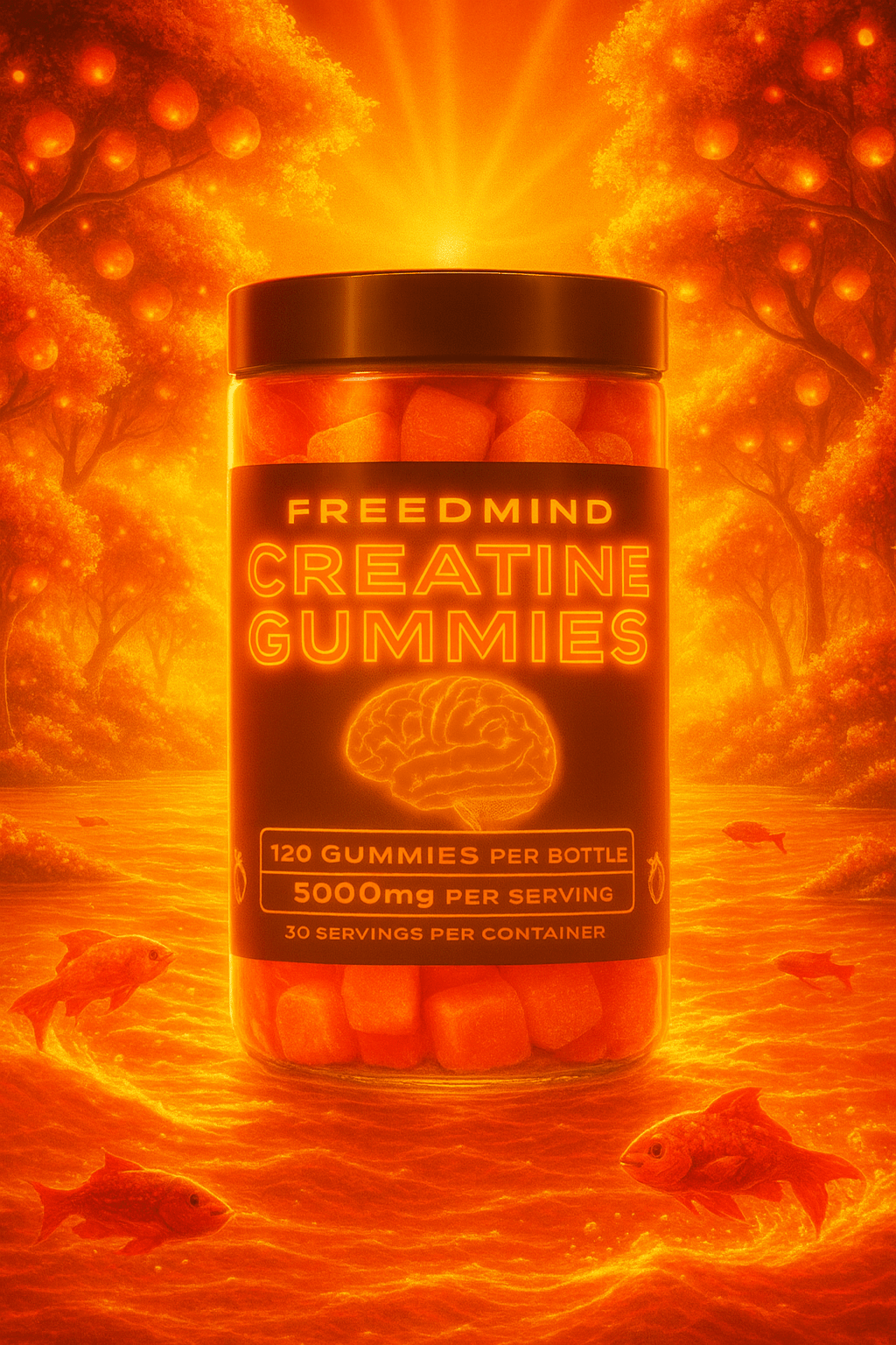 Creatine Gummies (Orange) - Freed Mind