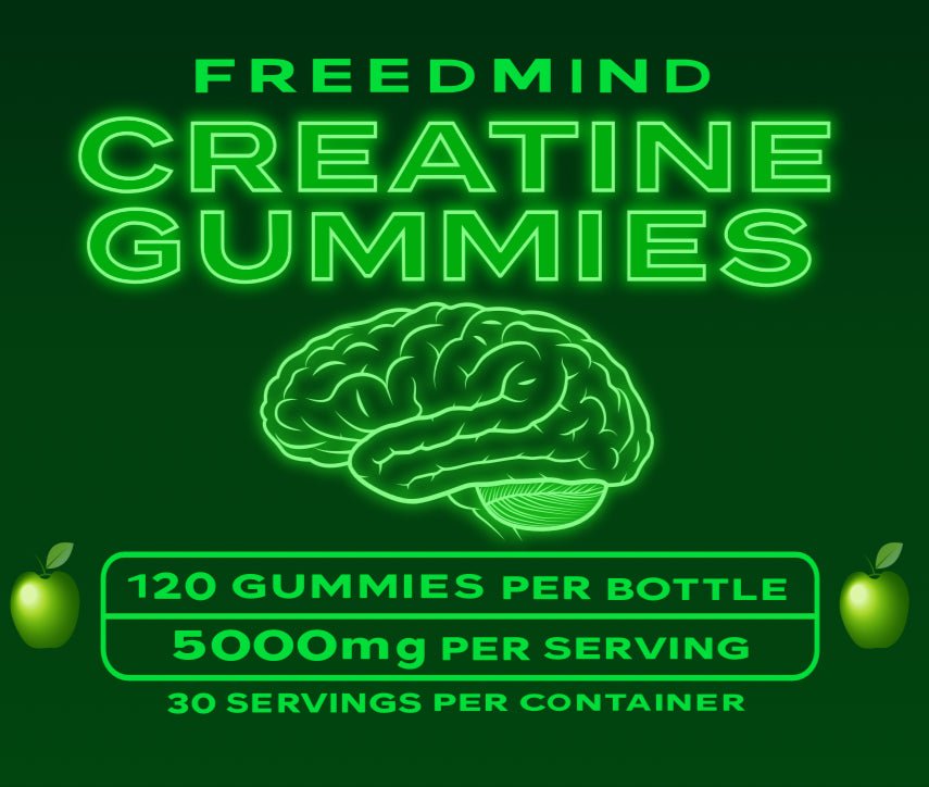 Creatine Gummies (Sour Green Apple) - Freed Mind